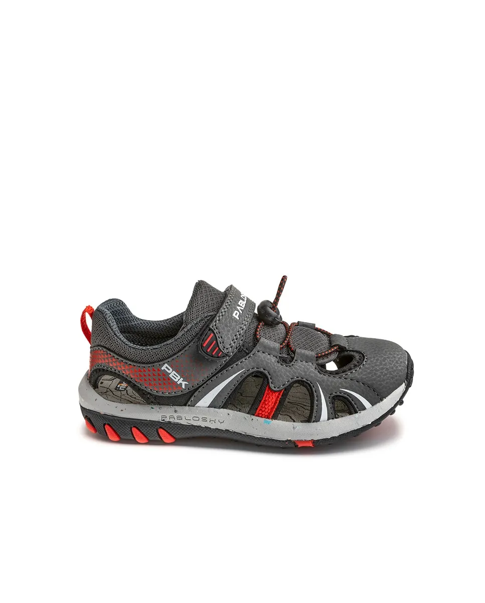 Детские сандалии на липучках Pablosky, серый/оранжевый
Детские сандалии на липучках Pablosky, серый/оранжевый