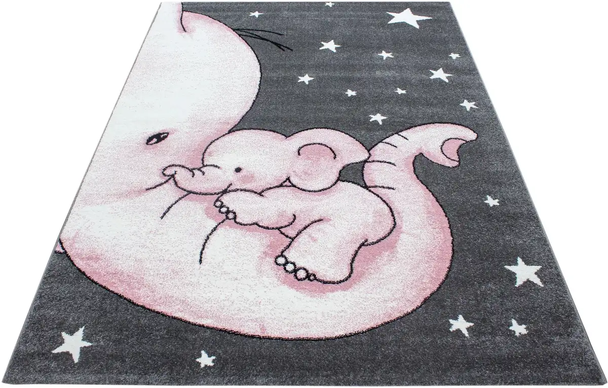Ayyildiz Carpets Детский коврик "Kids 560", прямоугольный, детский дизайн слона, короткий ворс Ayyildiz Teppiche 120х170 см, розовый/серый
Ayyildiz Carpets Детский коврик "Kids 560", прямоугольный, детский дизайн слона, короткий ворс Ayyildiz Teppiche 120х170 см, розовый/серый