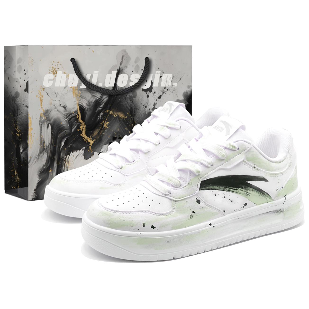 ANTA Амортизирующие износостойкие сбалансированные низкие кроссовки для скейтбординга мужские белые зеленые
ANTA Амортизирующие износостойкие сбалансированные низкие кроссовки для скейтбординга мужские белые зеленые