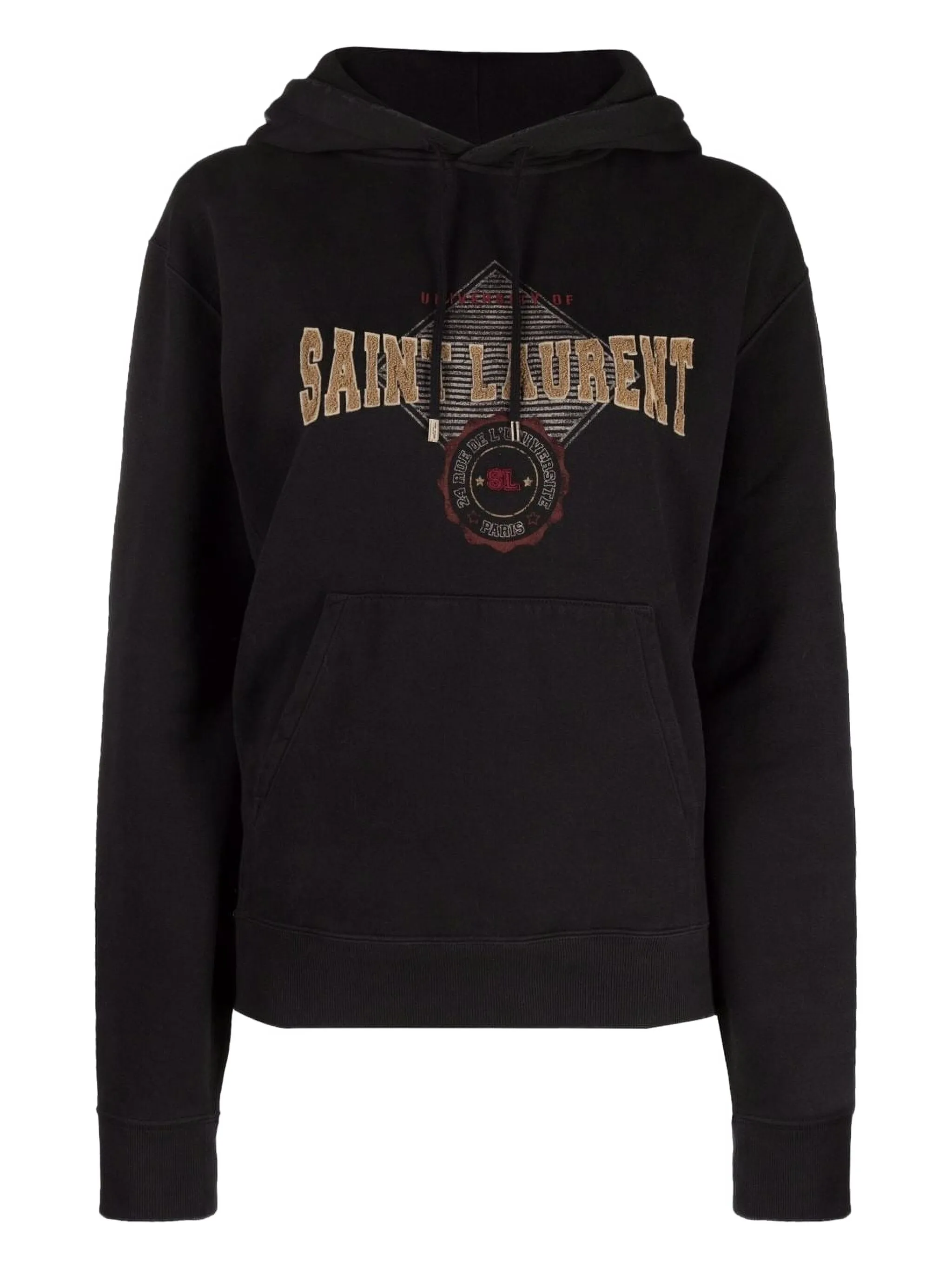 Худи Empiecement с логотипом Saint Laurent, черный
Худи Empiecement с логотипом Saint Laurent, черный