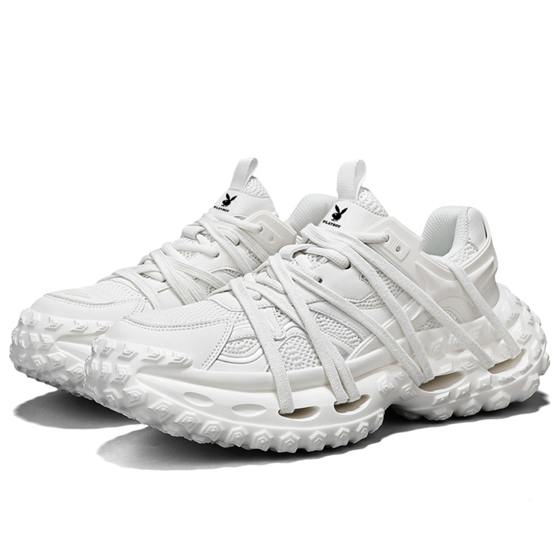 Износостойкие дышащие низкие массивные кроссовки для мужчин Playboy, White
Износостойкие дышащие низкие массивные кроссовки для мужчин Playboy, White