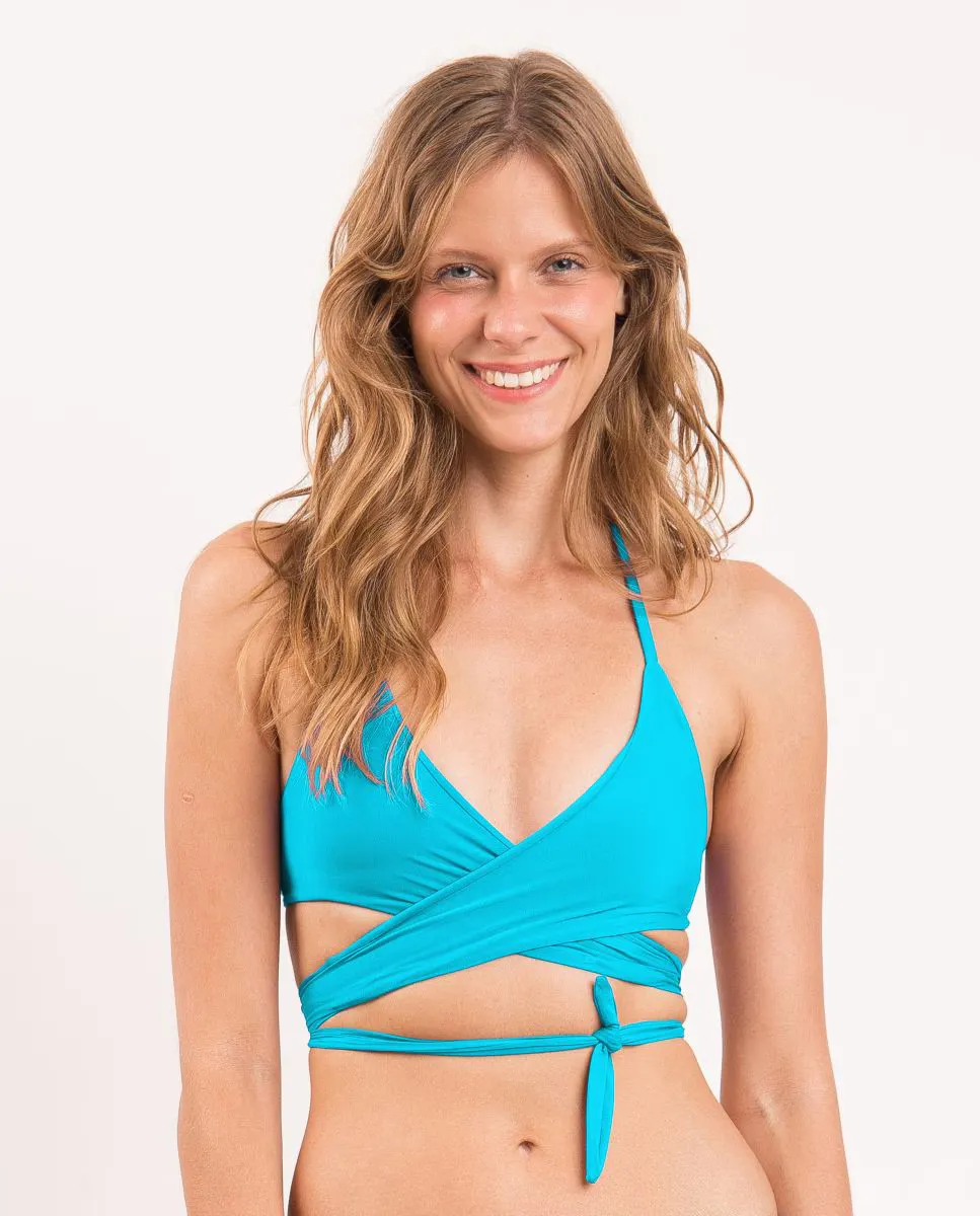 Однотонный спортивный лиф бикини с мягкой подкладкой Río de Sol, бирюзовый
Однотонный спортивный лиф бикини с мягкой подкладкой Río de Sol, бирюзовый