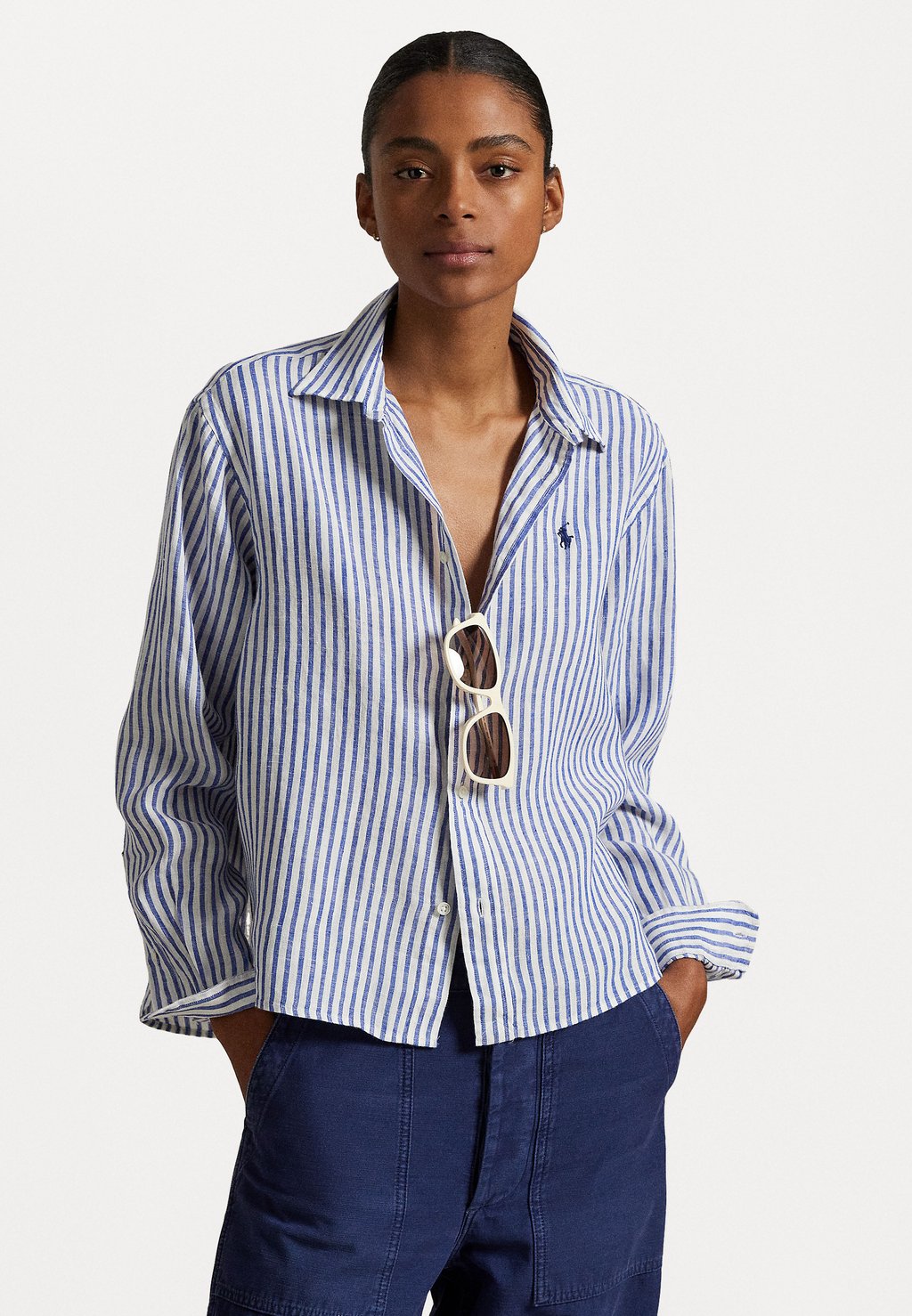 Блузка на пуговицах WIDE CROPPED GINGHAM LINEN SHIRT Polo Ralph Lauren, белый
Блузка на пуговицах WIDE CROPPED GINGHAM LINEN SHIRT Polo Ralph Lauren, белый
