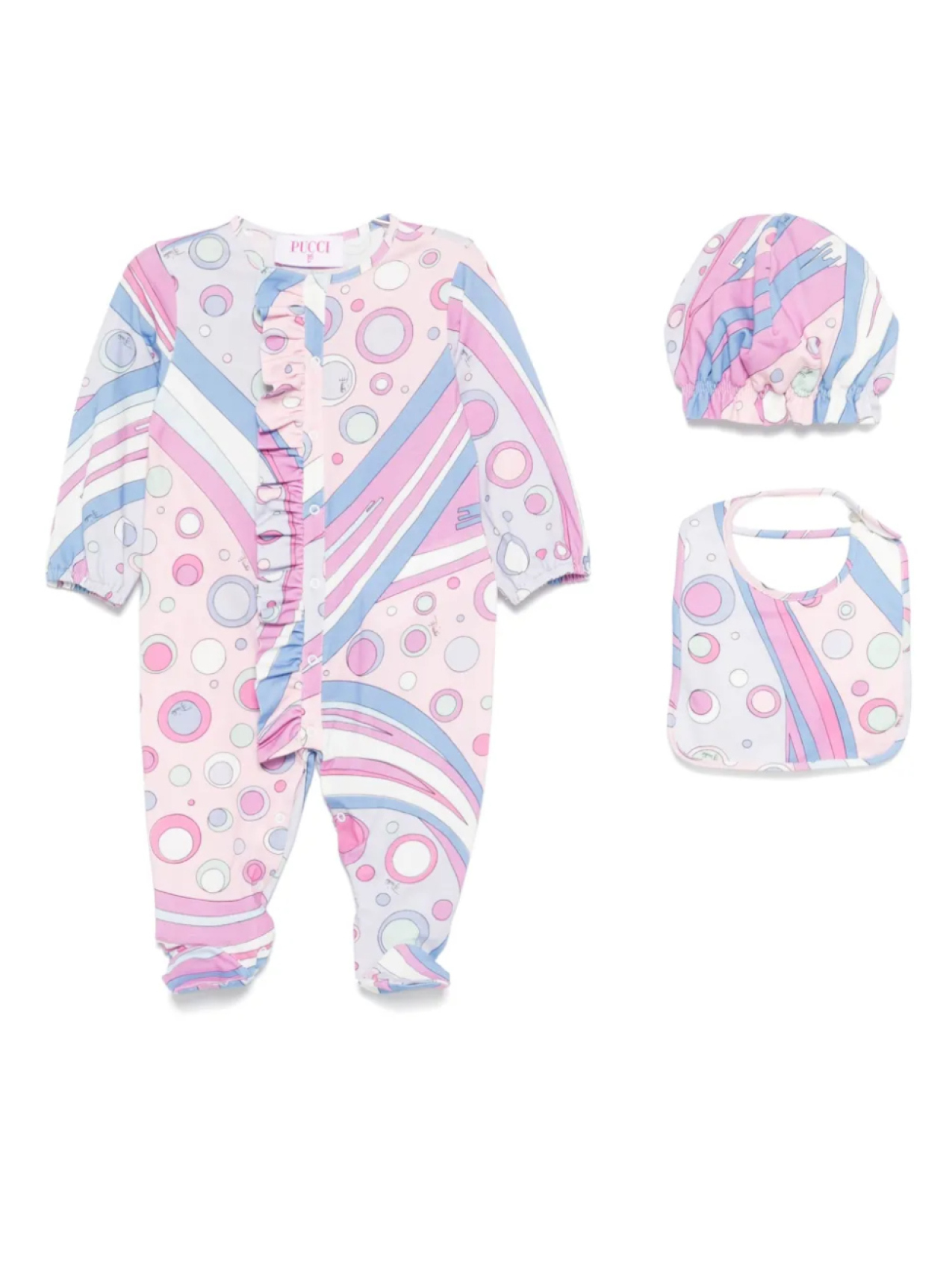 PUCCI Junior комплект для новорожденного с узором, розовый
PUCCI Junior комплект для новорожденного с узором, розовый