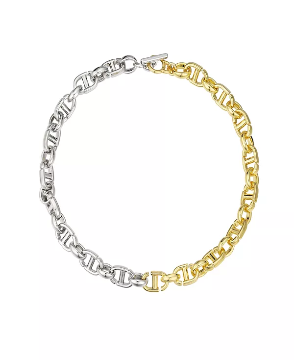 Двухцветное цепочное текстурированное ожерелье из 14-каратного золота Macy'S, gold
Двухцветное цепочное текстурированное ожерелье из 14-каратного золота Macy'S, gold