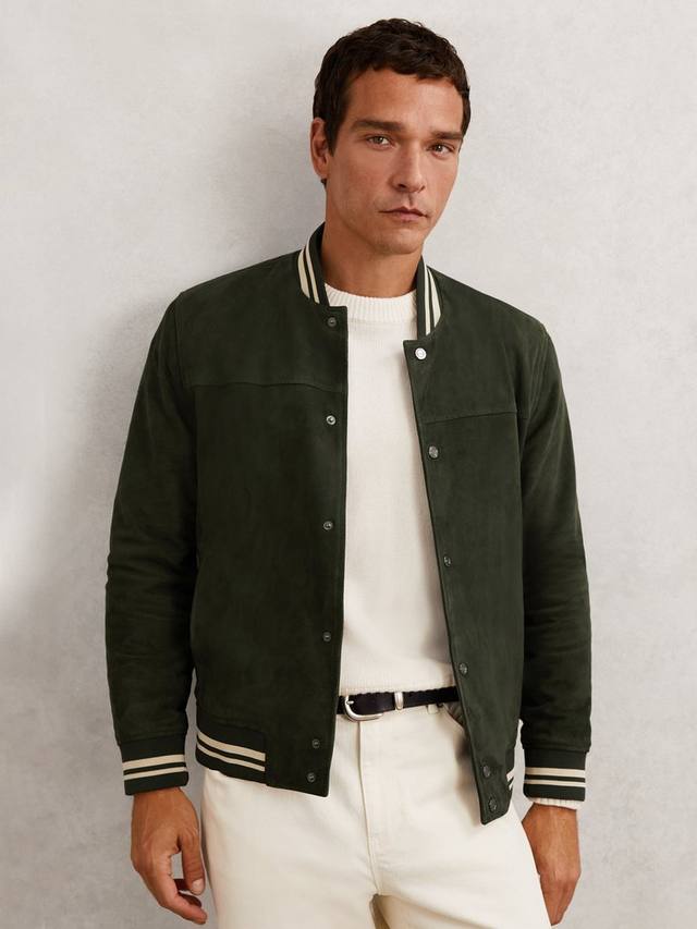 Бомбер Banridge из замши Reiss, Forest Green
Бомбер Banridge из замши Reiss, Forest Green