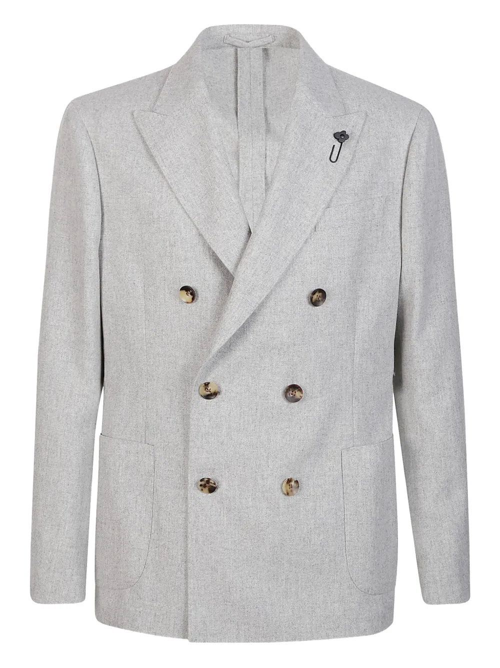 Двубортный пиджак Lardini, серый
Двубортный пиджак Lardini, серый
