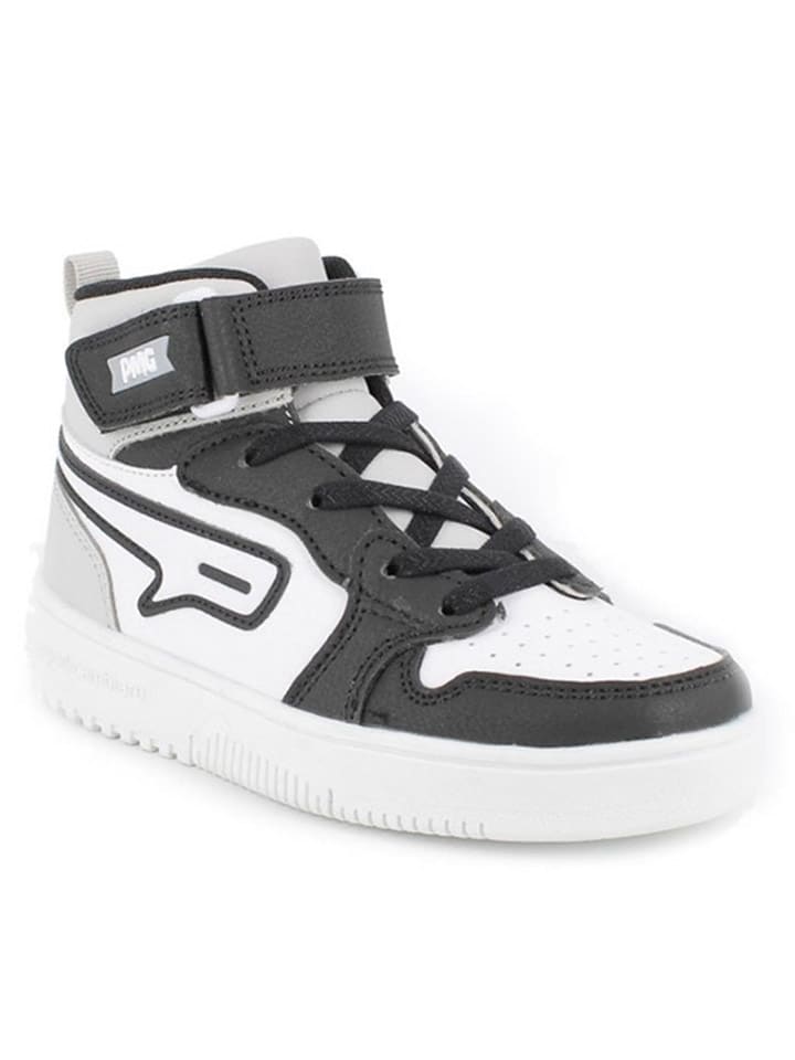 Высокие кроссовки Primigi, белый/черный 
Высокие кроссовки Primigi, белый/черный