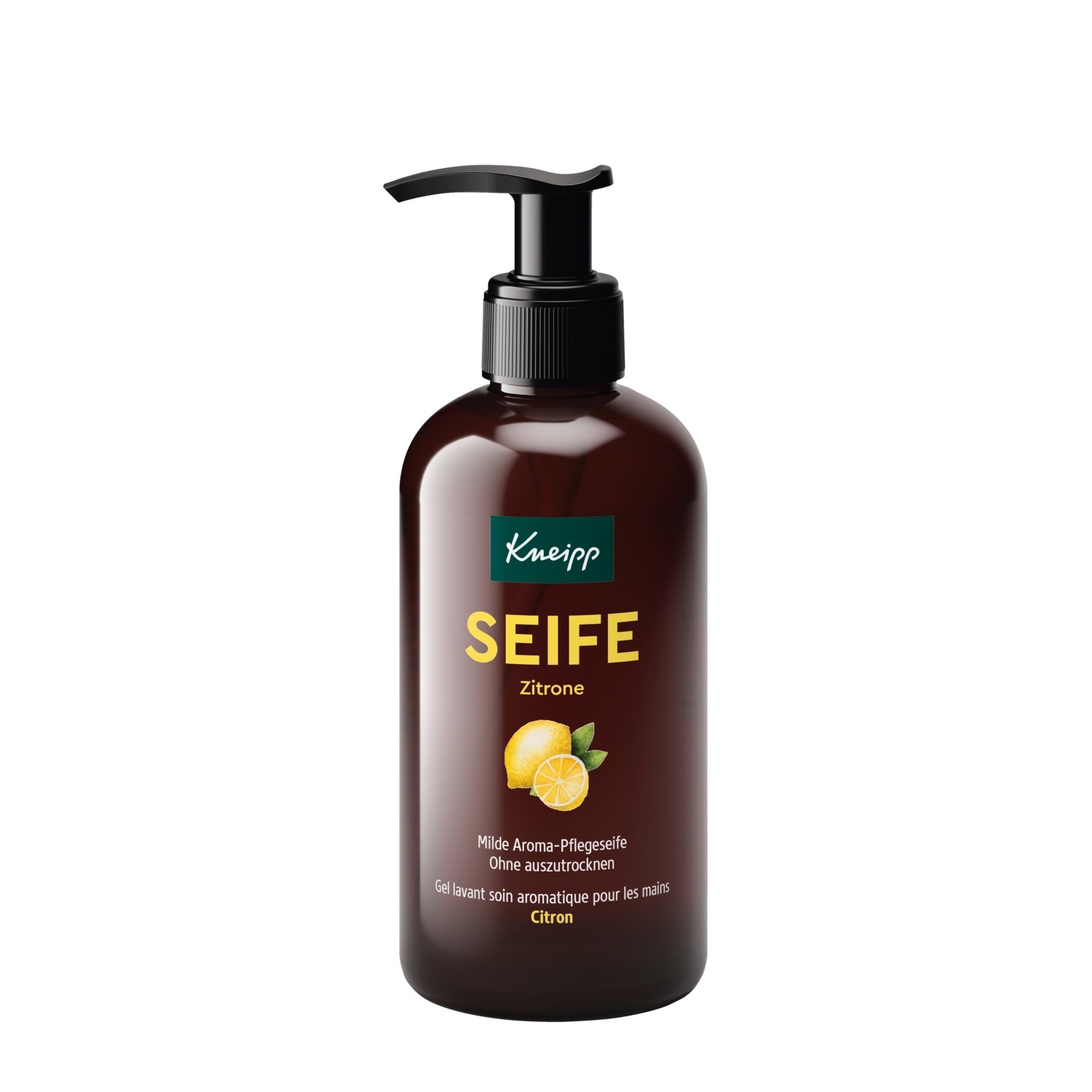 Мыло для рук aroma-pflegeseife zitrone Kneipp, объем 250 мл
Мыло для рук aroma-pflegeseife zitrone Kneipp, объем 250 мл