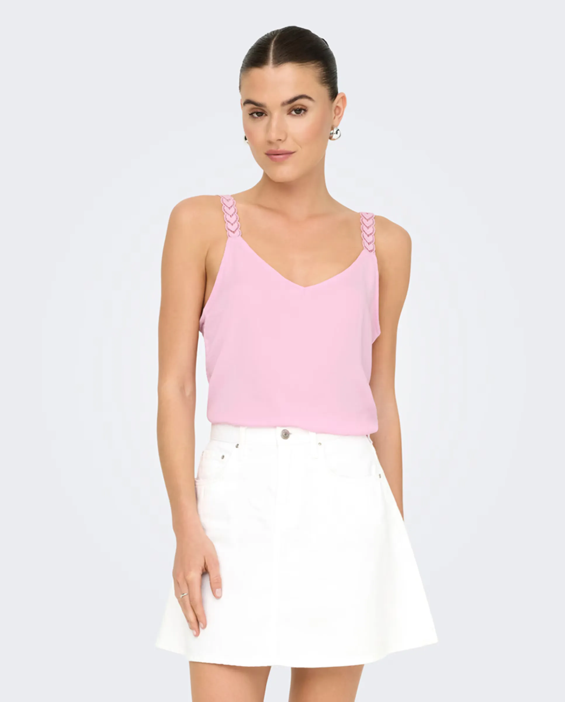 Женский базовый топ Only, розовый
Женский базовый топ Only, розовый