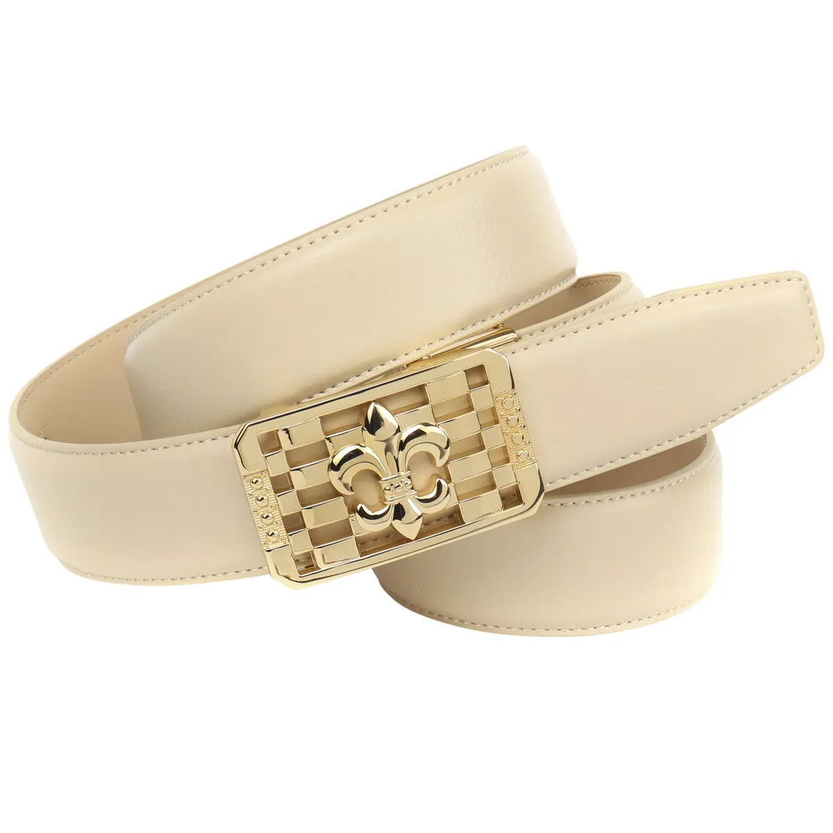 Кожаный ремень Anthoni Crown с изысканной ювелирной застежкой, бежевый
Кожаный ремень Anthoni Crown с изысканной ювелирной застежкой, бежевый