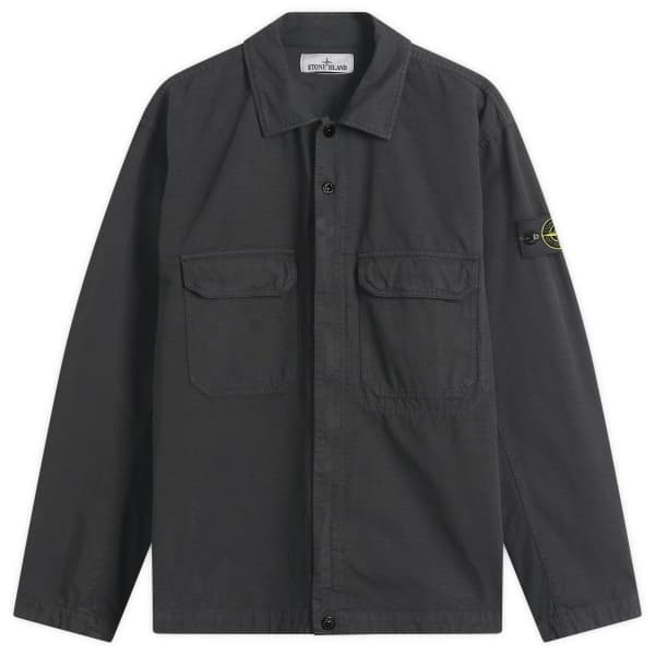 Рубашка-куртка из рипстопа на молнии Stone Island, черный
Рубашка-куртка из рипстопа на молнии Stone Island, черный