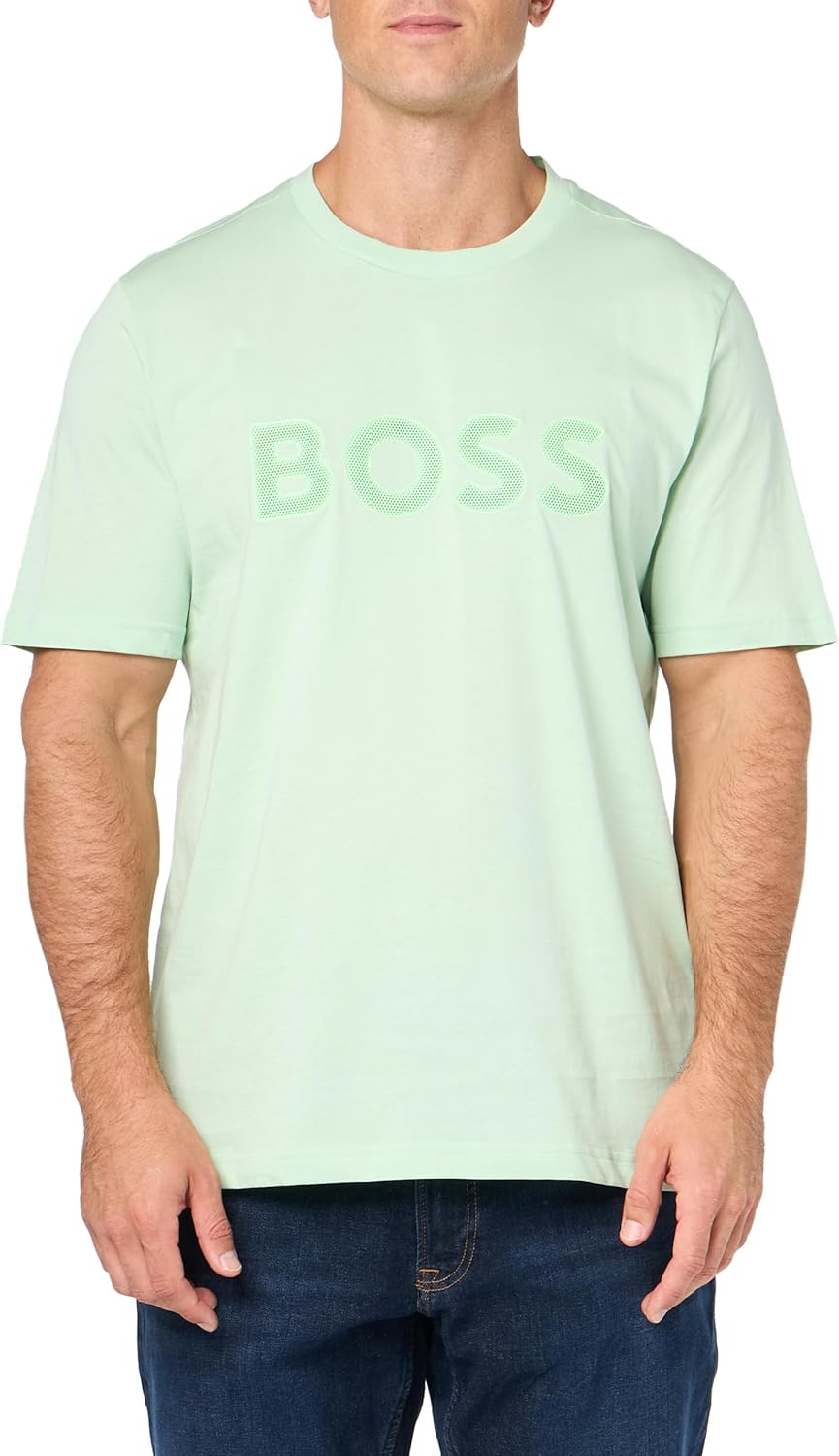 Мужская футболка BOSS с круглым вырезом и контурным логотипом, Pastal Green, Зеленый, Мужская футболка BOSS с круглым вырезом и контурным логотипом, Pastal Green
Мужская футболка BOSS с круглым вырезом и контурным логотипом, Pastal Green, Зеленый, Мужская футболка BOSS с круглым вырезом и контурным логотипом, Pastal Green