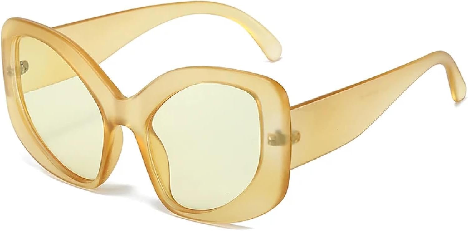 Модные солнцезащитные очки большого размера «кошачий глаз» для женщин, защита от УФ-излучения UV400, ретро-очки для мужчин, матовые, конфетного цвета TVTBBVV, Matte Yellow
Модные солнцезащитные очки большого размера «кошачий глаз» для женщин, защита от УФ-излучения UV400, ретро-очки для мужчин, матовые, конфетного цвета TVTBBVV, Matte Yellow