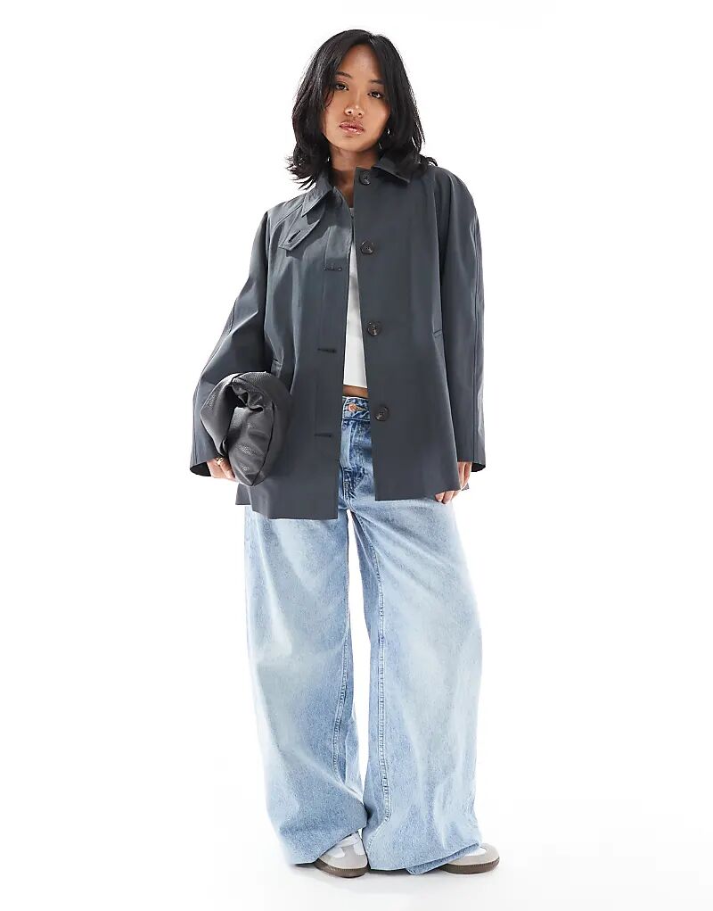 Короткий тренч ASOS DESIGN Petite темно-синего цвета
Короткий тренч ASOS DESIGN Petite темно-синего цвета