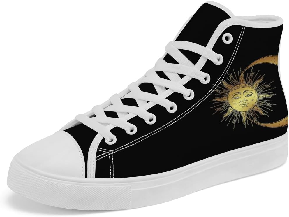 Высокие кеды из холста Sun and Moon, высокие кроссовки на шнуровке, повседневная обувь для женщин и мужчин Chebing, черный
Высокие кеды из холста Sun and Moon, высокие кроссовки на шнуровке, повседневная обувь для женщин и мужчин Chebing, черный