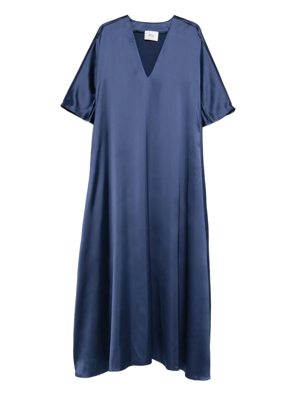 Атласное платье макси с V-образным вырезом Atu Body Couture, синий
Атласное платье макси с V-образным вырезом Atu Body Couture, синий