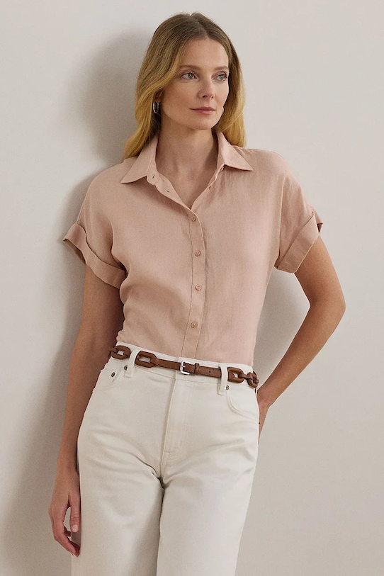 Льняная рубашка Lauren Ralph Lauren, оранжевый
Льняная рубашка Lauren Ralph Lauren, оранжевый