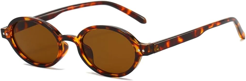 Женские солнцезащитные очки в стиле ретро, маленькие овальные, с контрастной оправой и леопардовым принтом. Мужские универсальные повседневные очки с защитой от УФ-излучения UV400 UATXTAU, Leopard Brown
Женские солнцезащитные очки в стиле ретро, маленькие овальные, с контрастной оправой и леопардовым принтом. Мужские универсальные повседневные очки с защитой от УФ-излучения UV400 UATXTAU, Leopard Brown