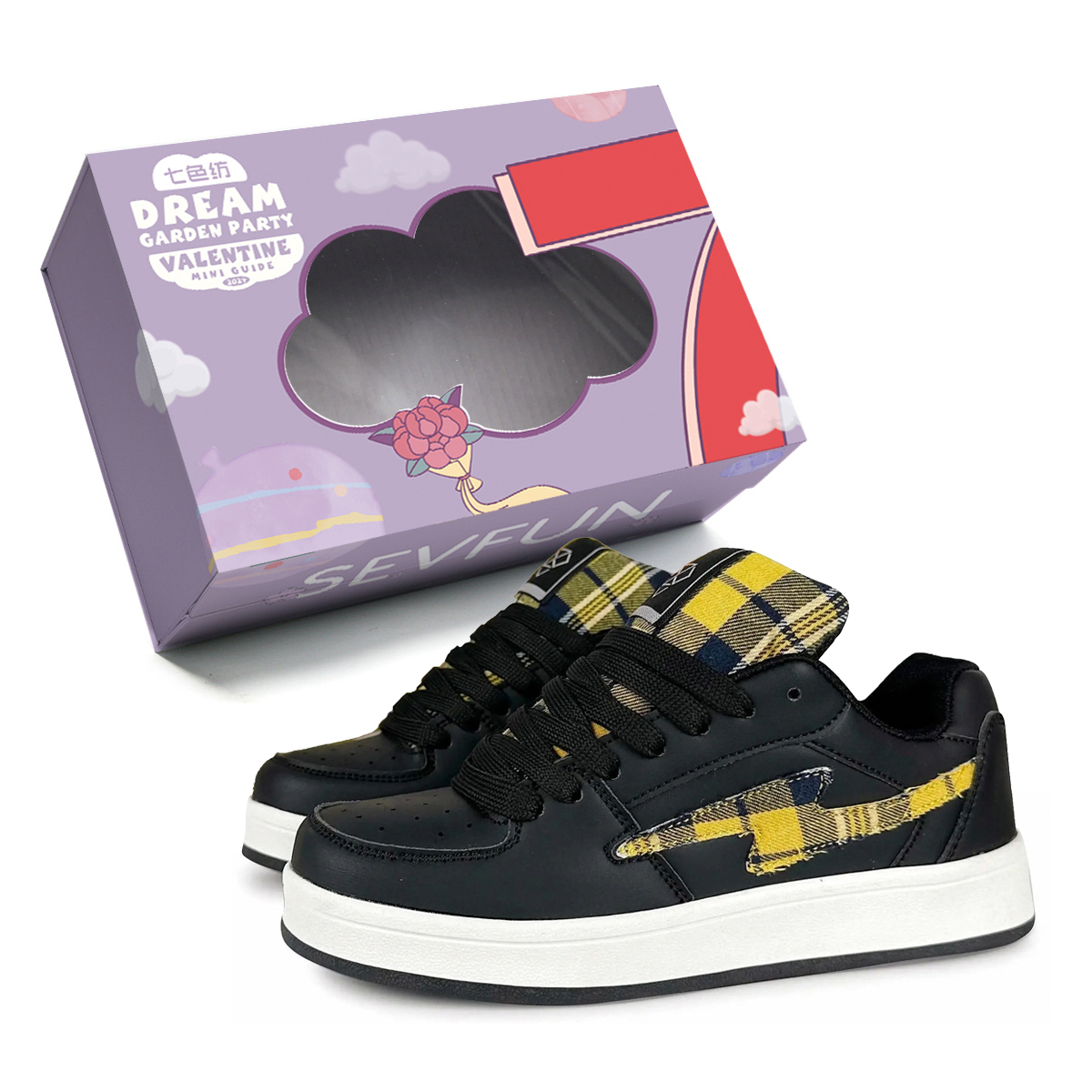 7 SEVFUN Износостойкие и легкие низкие скейтерские кроссовки унисекс в коробке - черный желтый, цвет Black Yellow
7 SEVFUN Износостойкие и легкие низкие скейтерские кроссовки унисекс в коробке - черный желтый, цвет Black Yellow
