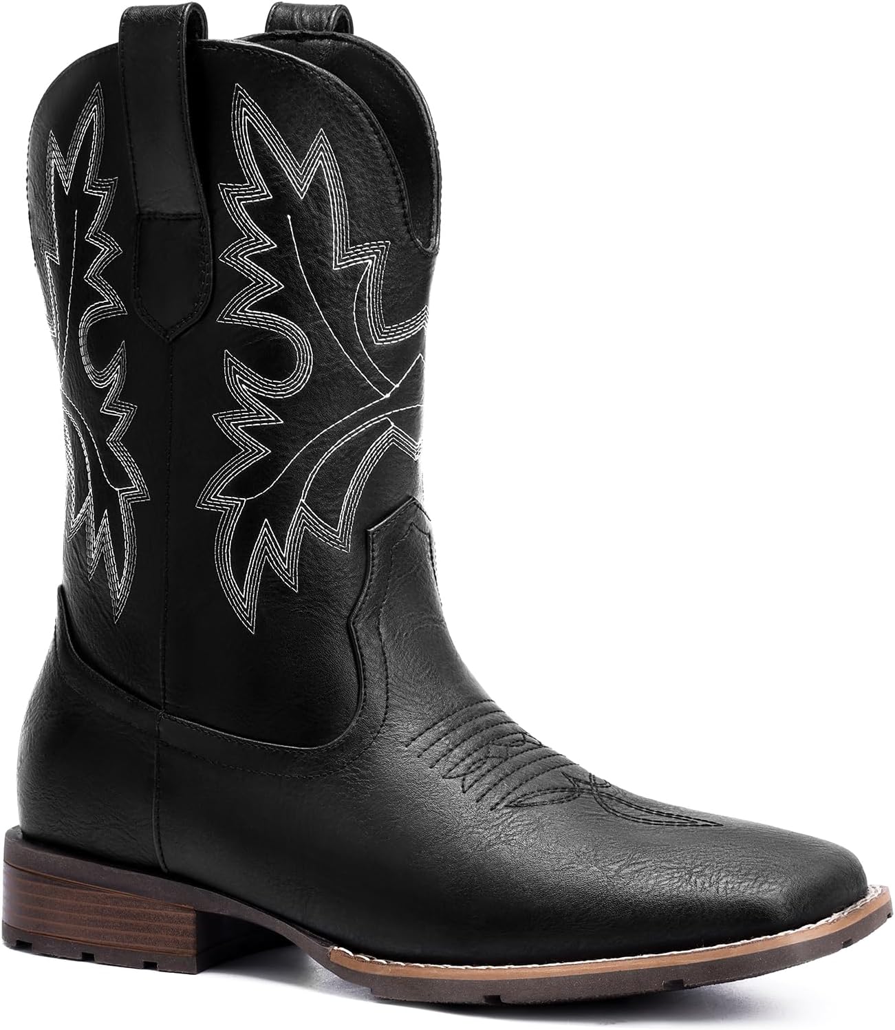 Ковбойские сапоги Lumeheel для мужчин - мужские западные сапоги с классической вышивкой, слипоны с квадратным носком, противоскользящие деревенские сапоги на массивном каблуке, короткие прочные сапоги для весны и осени, белый/черный
Ковбойские сапоги Lumeheel для мужчин - мужские западные сапоги с классической вышивкой, слипоны с квадратным носком, противоскользящие деревенские сапоги на массивном каблуке, короткие прочные сапоги для весны и осени, белый/черный