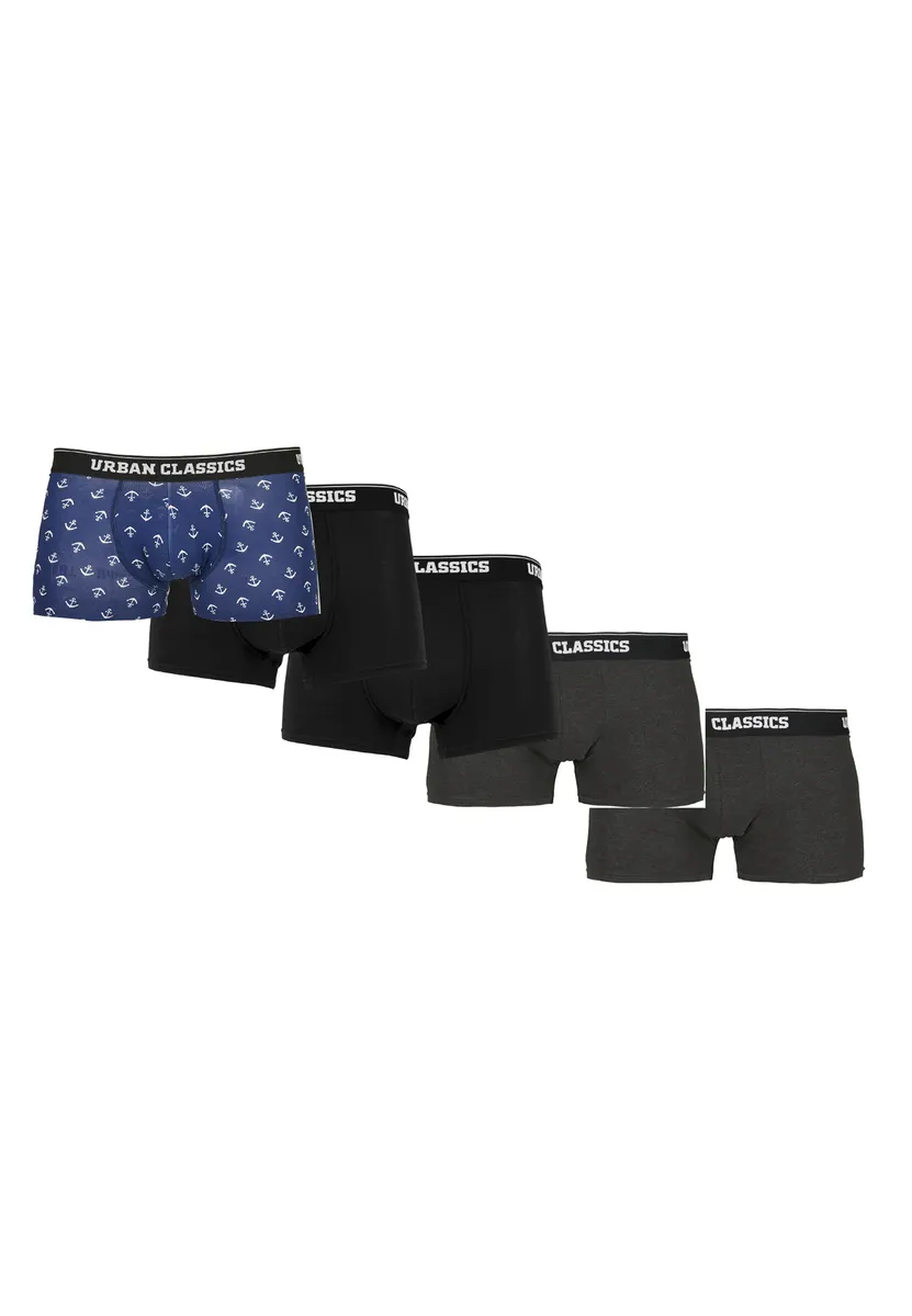 Трусы-боксеры URBAN CLASSICS "Мужские шорты-боксеры Urban Classics, 5 шт." (1 шт.), цвет Anchor Aop/Black/Charcoal
Трусы-боксеры URBAN CLASSICS "Мужские шорты-боксеры Urban Classics, 5 шт." (1 шт.), цвет Anchor Aop/Black/Charcoal