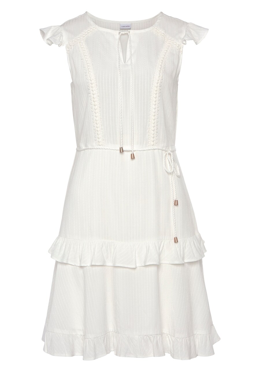 Платье LASCANA, бежевый
Платье LASCANA, бежевый