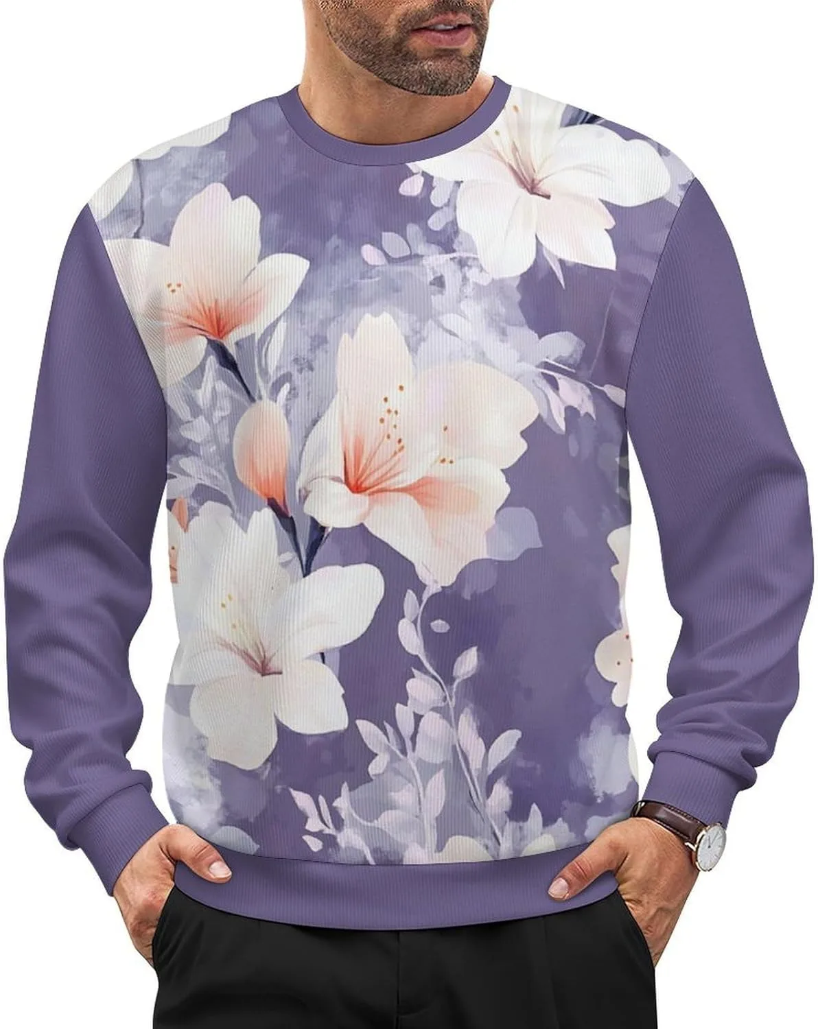 Мужской оверсайз свитер с цветочным принтом HLSDFRES
Мужской оверсайз свитер с цветочным принтом HLSDFRES