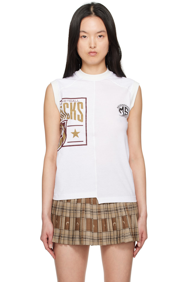 Регенерированные графические футболки-майки Marine Serre, белый
Регенерированные графические футболки-майки Marine Serre, белый