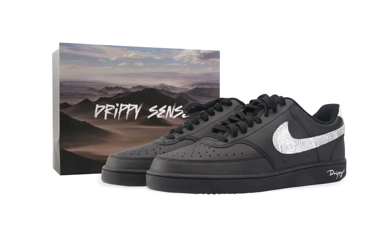 Court Vision 1 Drippy Embossed устойчивые к истиранию низкие кроссовки для скейтбординга Unisex черный белый Nike, черный серебряный (Special Shopping Bag)
Court Vision 1 Drippy Embossed устойчивые к истиранию низкие кроссовки для скейтбординга Unisex черный белый Nike, черный серебряный (Special Shopping Bag)