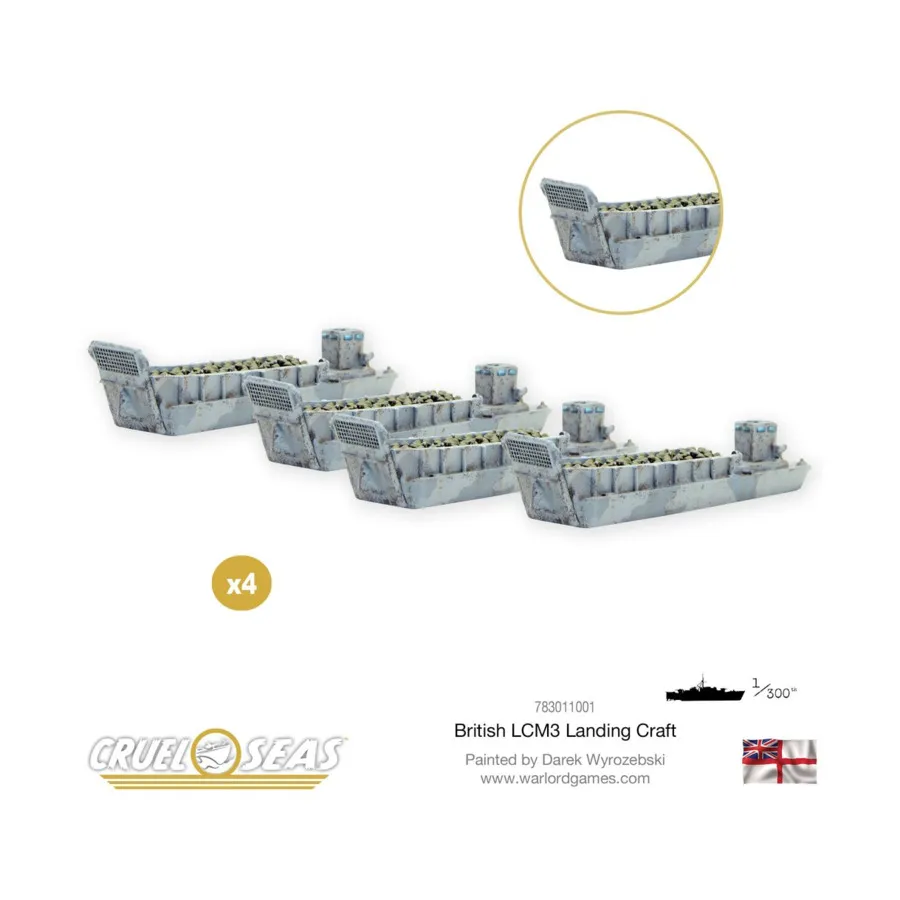 Британский десантный корабль LCM3, Cruel Seas (1/300)
Британский десантный корабль LCM3, Cruel Seas (1/300)