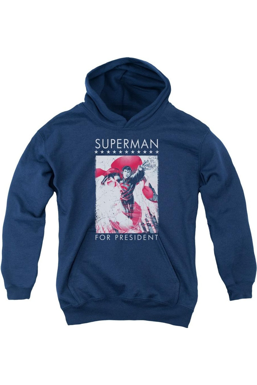 Супермен Супермен за президента молодежная толстовка с капюшоном Gildan, темно-синий
Супермен Супермен за президента молодежная толстовка с капюшоном Gildan, темно-синий