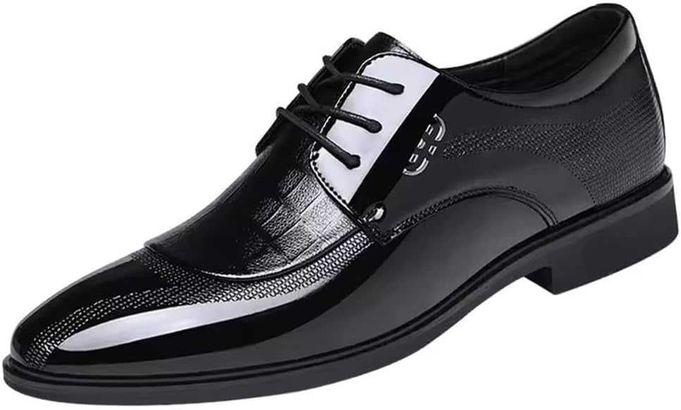 Мужские классические туфли KYOESCAI, деловые оксфорды из лакированной кожи на шнуровке, классические свадебные туфли под костюм, удобные дерби для мужчин, черный
Мужские классические туфли KYOESCAI, деловые оксфорды из лакированной кожи на шнуровке, классические свадебные туфли под костюм, удобные дерби для мужчин, черный