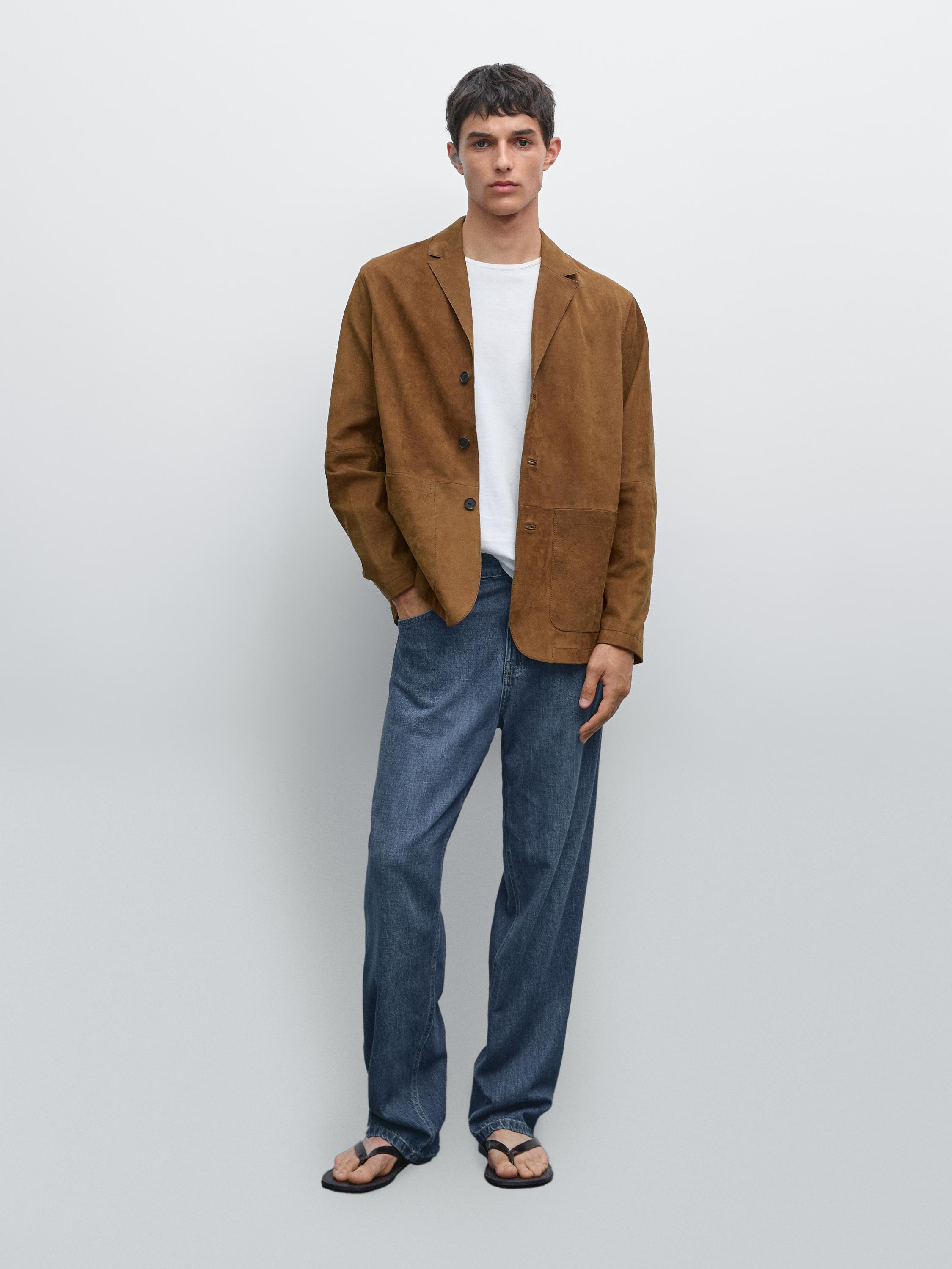 Блейзер из 100% нубука Massimo Dutti, Washed
Блейзер из 100% нубука Massimo Dutti, Washed