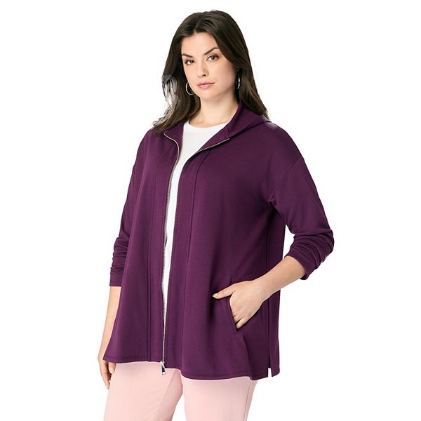Женская толстовка на молнии Comfort+ Fleece plus size Roaman'S, Dark Berry
Женская толстовка на молнии Comfort+ Fleece plus size Roaman'S, Dark Berry