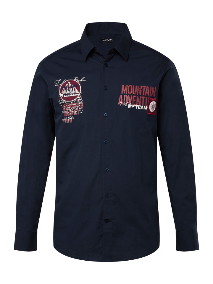 Рубашка Men Plus Hemd, цвет navy blau 
Рубашка Men Plus Hemd, цвет navy blau