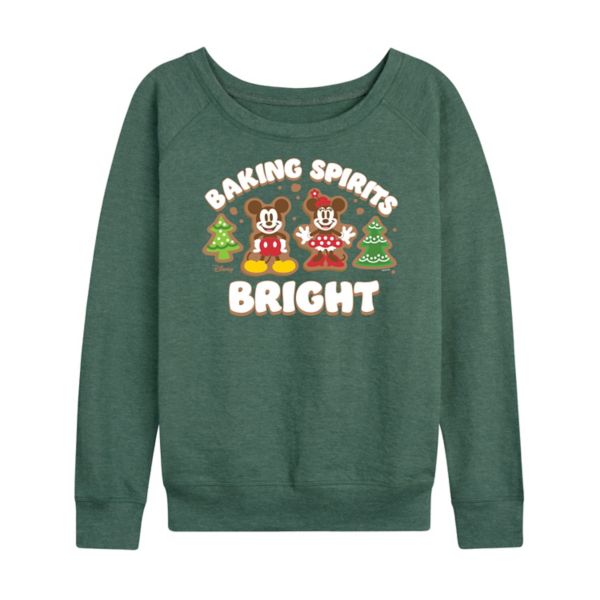 Женская футболка с длинным рукавом из французского трикотажа с Микки и Минни Маусом для выпечки Disney, зеленый
Женская футболка с длинным рукавом из французского трикотажа с Микки и Минни Маусом для выпечки Disney, зеленый