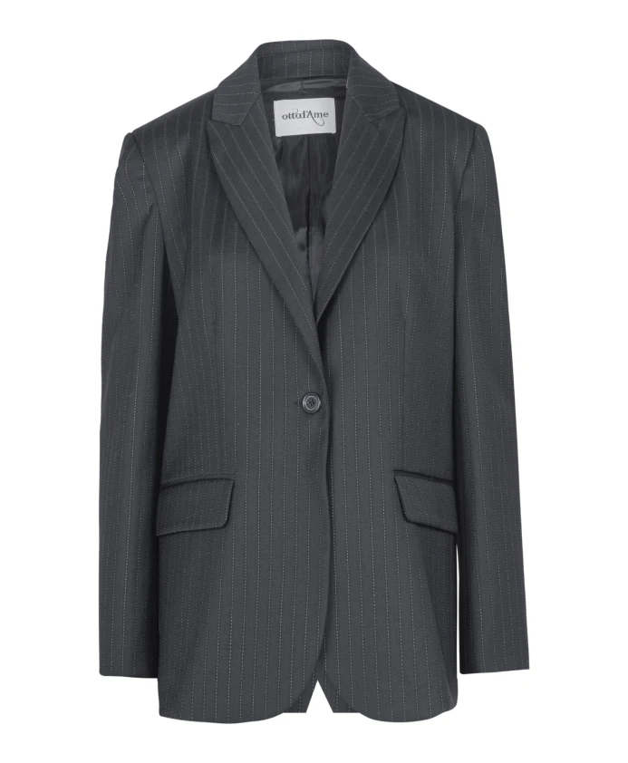 Шерстяной пиджак в тонкую полоску с застежкой на пуговицы. Ottod'Ame, черный
Шерстяной пиджак в тонкую полоску с застежкой на пуговицы. Ottod'Ame, черный