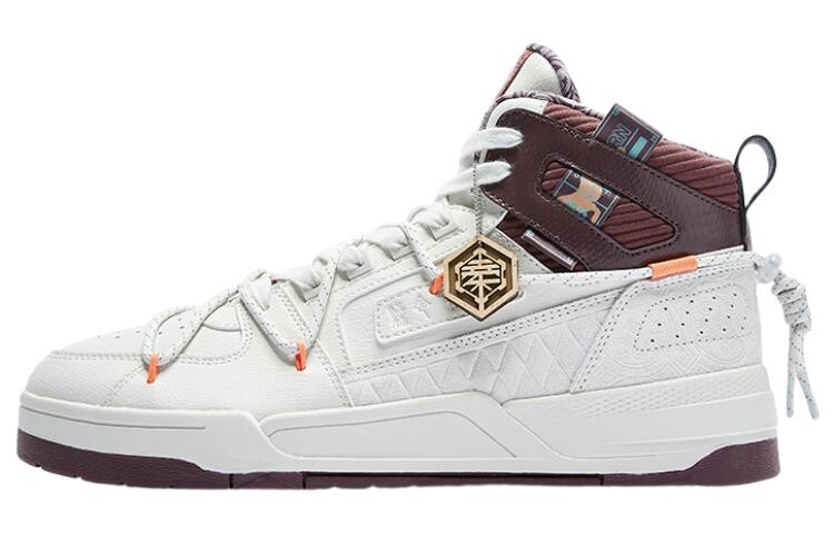 Кеды мужские, обувь для скейтбординга высокая белый/коричневый Qiaodan
Кеды мужские, обувь для скейтбординга высокая белый/коричневый Qiaodan