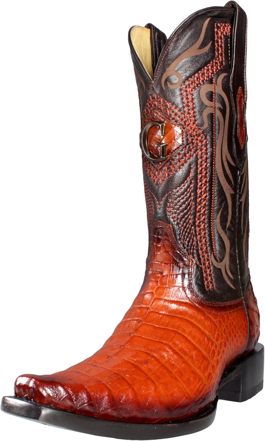 Ковбойские западные сапоги El General из аутентичной кожи брюха каймана 393 с заостренным носком Generic, Cognac
Ковбойские западные сапоги El General из аутентичной кожи брюха каймана 393 с заостренным носком Generic, Cognac