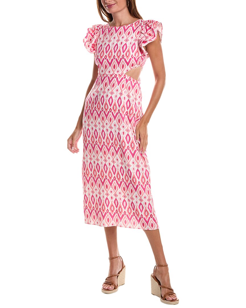 Платье миди из льняной смеси с рукавами-крылышками Sail to Sable, розовый
Платье миди из льняной смеси с рукавами-крылышками Sail to Sable, розовый