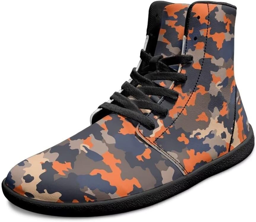 Мужские рабочие кроссовки с камуфляжным принтом, высокие, легкие, с противоскользящей подошвой и нулевым перепадом высоты Getelinseng, оранжевый
Мужские рабочие кроссовки с камуфляжным принтом, высокие, легкие, с противоскользящей подошвой и нулевым перепадом высоты Getelinseng, оранжевый