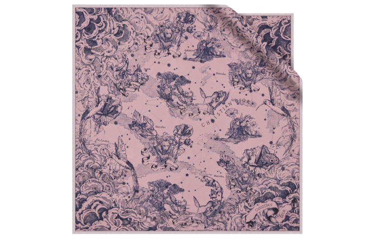 DIOR Шёлковый шарф, Pink and Marine Blue
DIOR Шёлковый шарф, Pink and Marine Blue