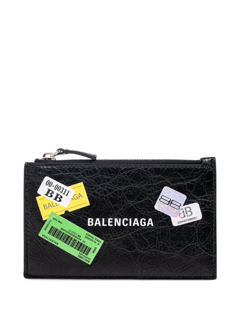 Кожаный кардхолдер на молнии Balenciaga, черный
Кожаный кардхолдер на молнии Balenciaga, черный