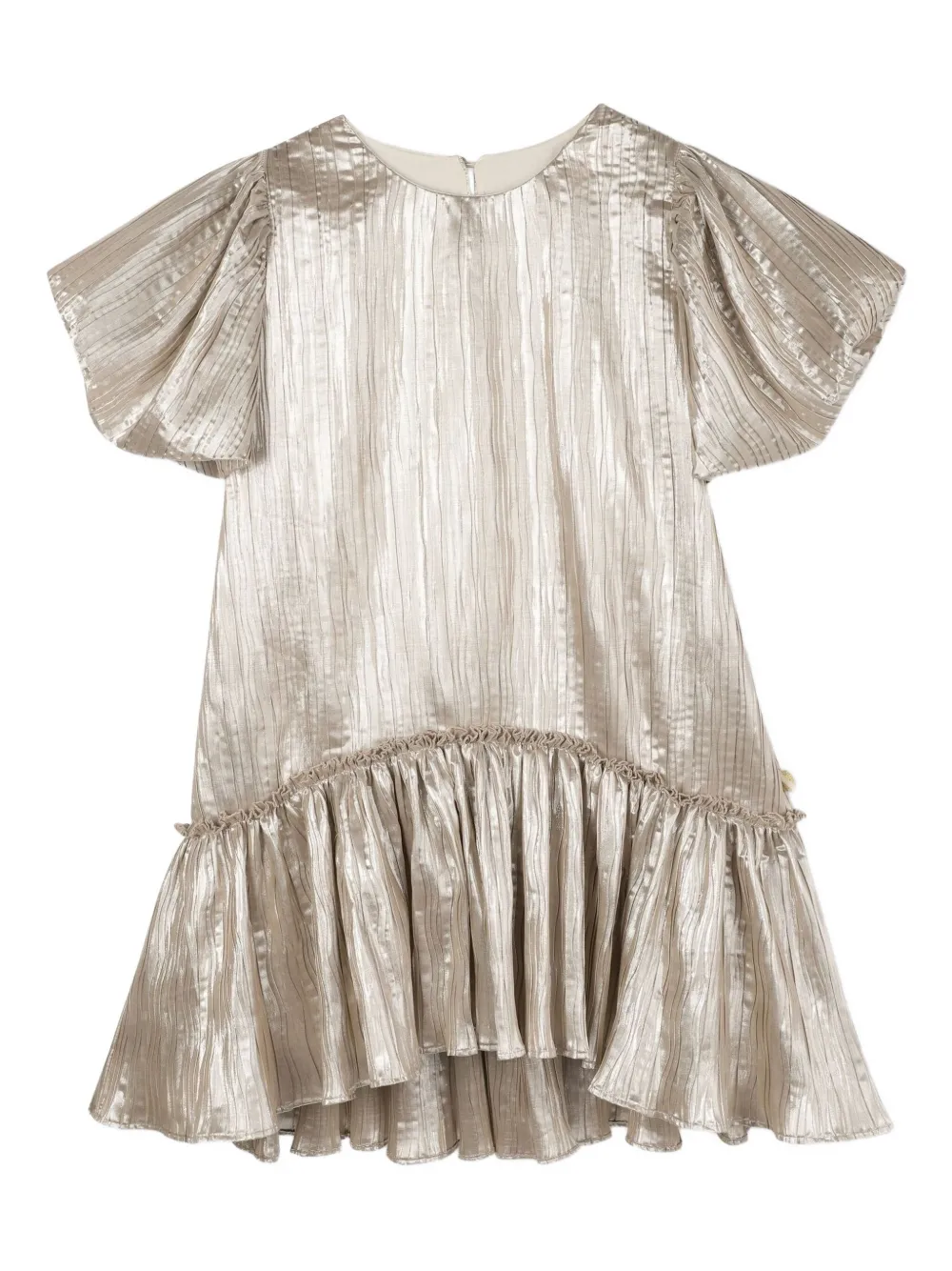 Плиссированное платье с оборками Billieblush, золотой
Плиссированное платье с оборками Billieblush, золотой