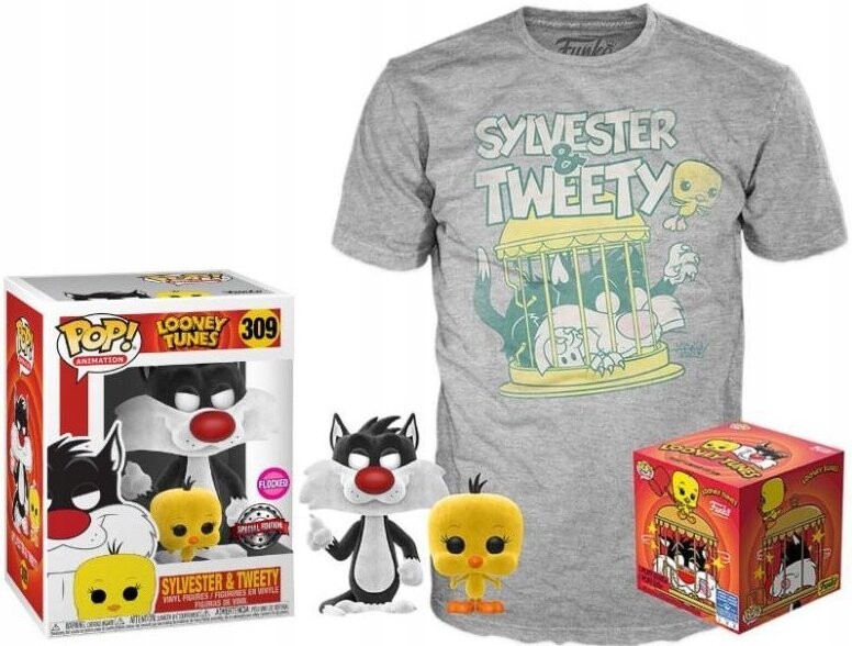 Funko POP! И футболка, набор, Looney Tunes, Сильвестр и Твити, 309
Funko POP! И футболка, набор, Looney Tunes, Сильвестр и Твити, 309