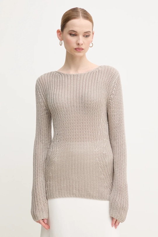 Свитер с добавлением шелка Calvin Klein, бежевый
Свитер с добавлением шелка Calvin Klein, бежевый