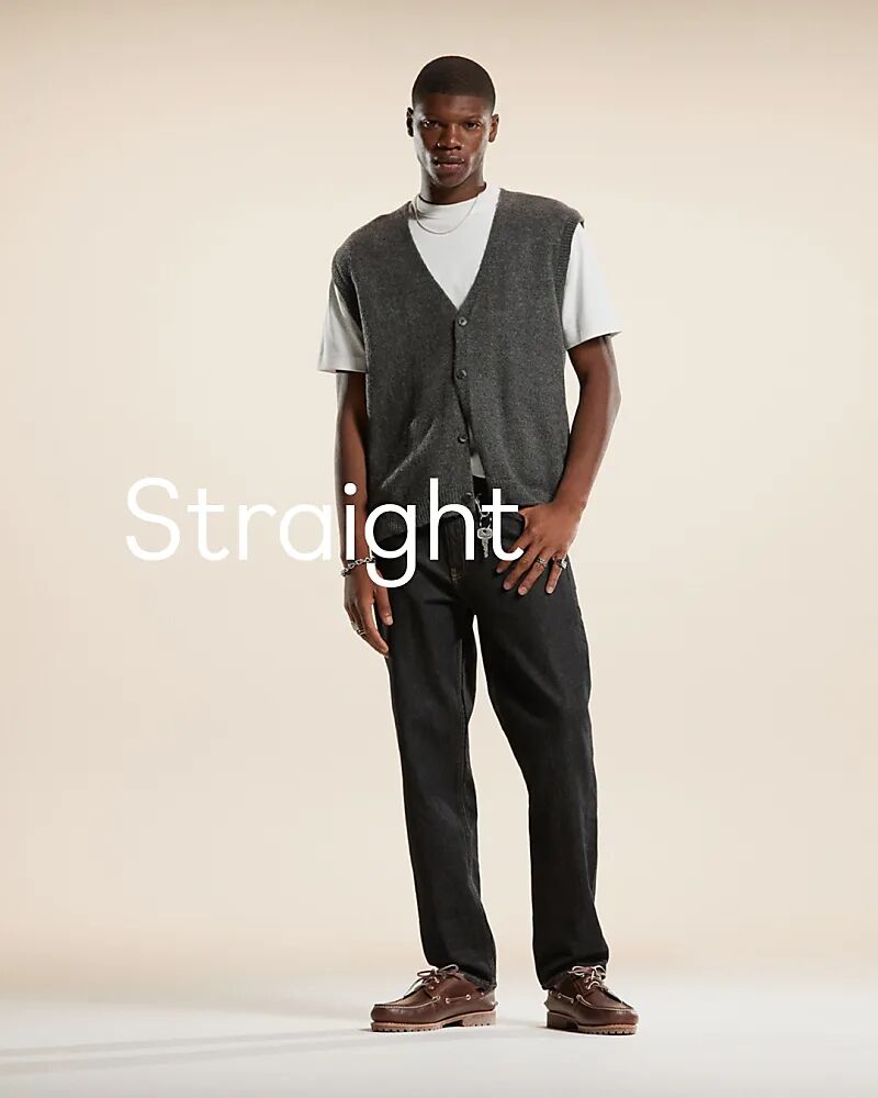 Джинсы прямого кроя ASOS DESIGN стретч из необработанного ворса
Джинсы прямого кроя ASOS DESIGN стретч из необработанного ворса