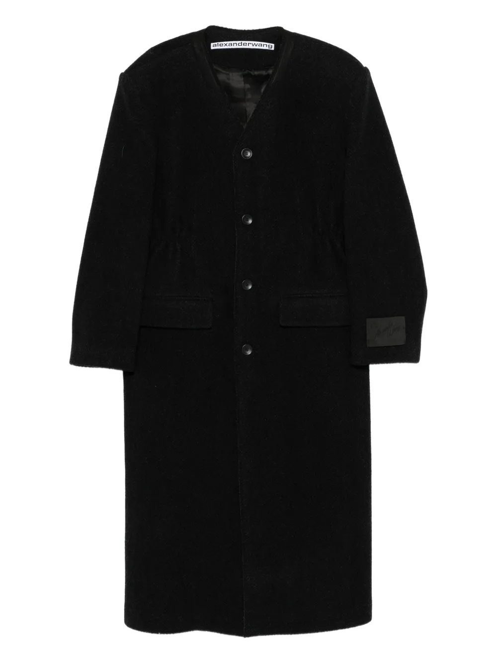 Пальто без воротника Alexander Wang, черный
Пальто без воротника Alexander Wang, черный