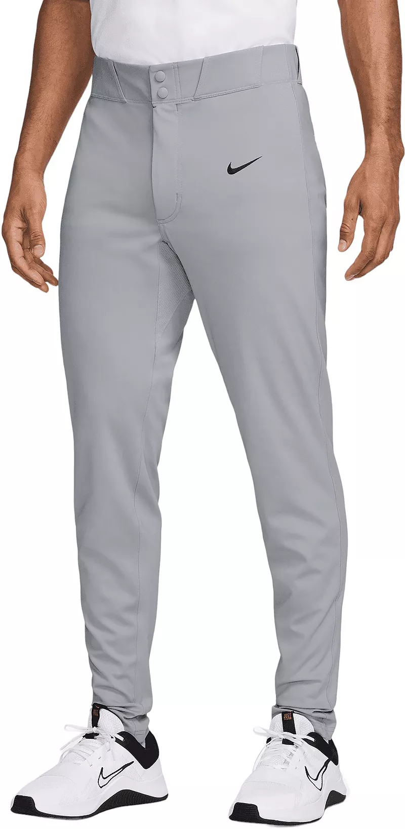 Мужские зауженные бейсбольные брюки Nike Vapor Premier, цвет Wolf Grey/Black
Мужские зауженные бейсбольные брюки Nike Vapor Premier, цвет Wolf Grey/Black